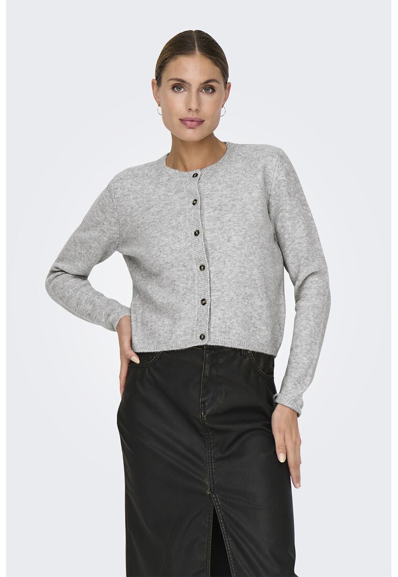 Cardigan tricotat fin cu nasturi