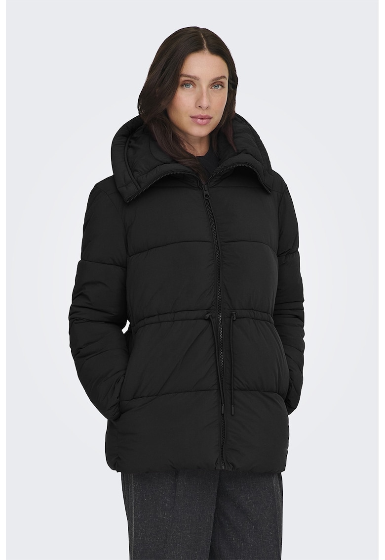 Geaca parka cu guler inalt