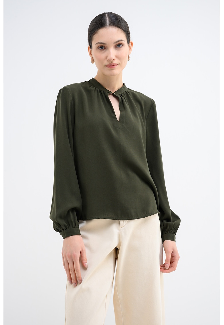 Bluza lejera uni - Verde inchis