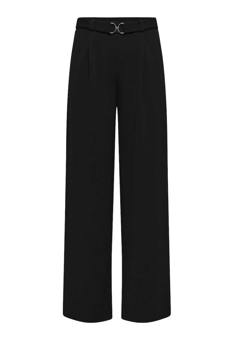 JdY Pantaloni drepti cu talie inalta - Negru