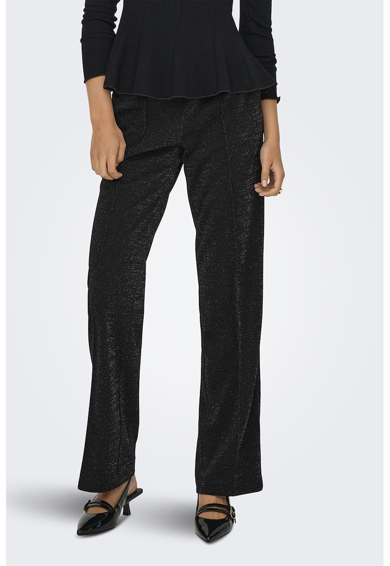 Pantaloni drepti - Negru
