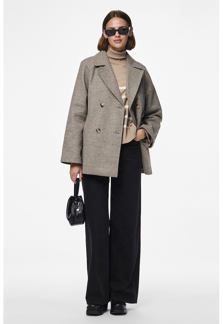 Palton supradimensionat cu nasturi