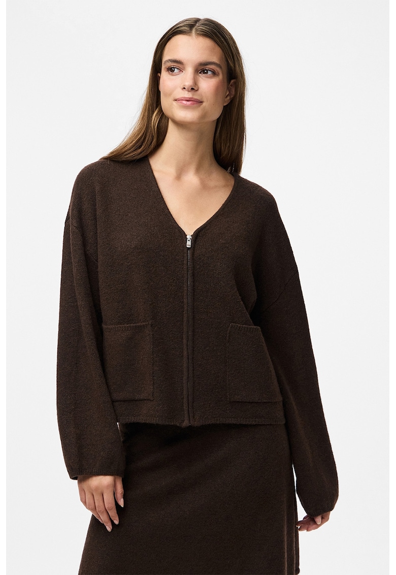 Pulover lejer cu decolteu in V