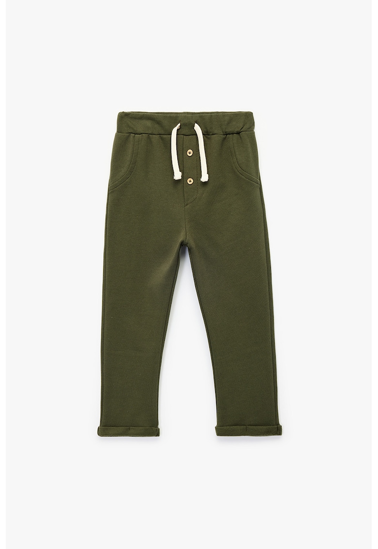 Pantaloni de bumbac cu snur