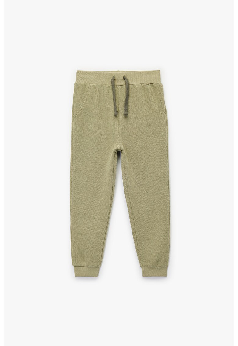 Pantaloni de trening cu snur - Kaki