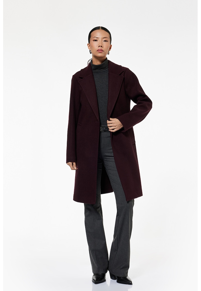 Palton midi cu un nasture