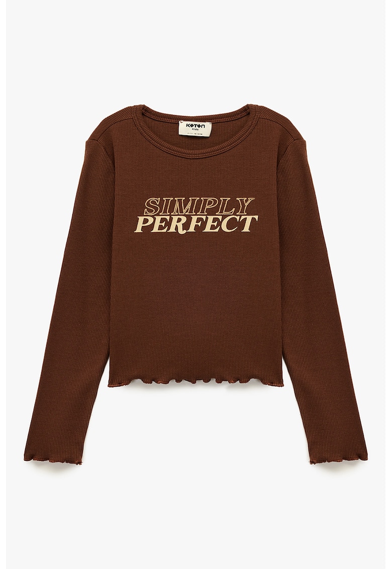 Bluza striata cu terminatii valurite