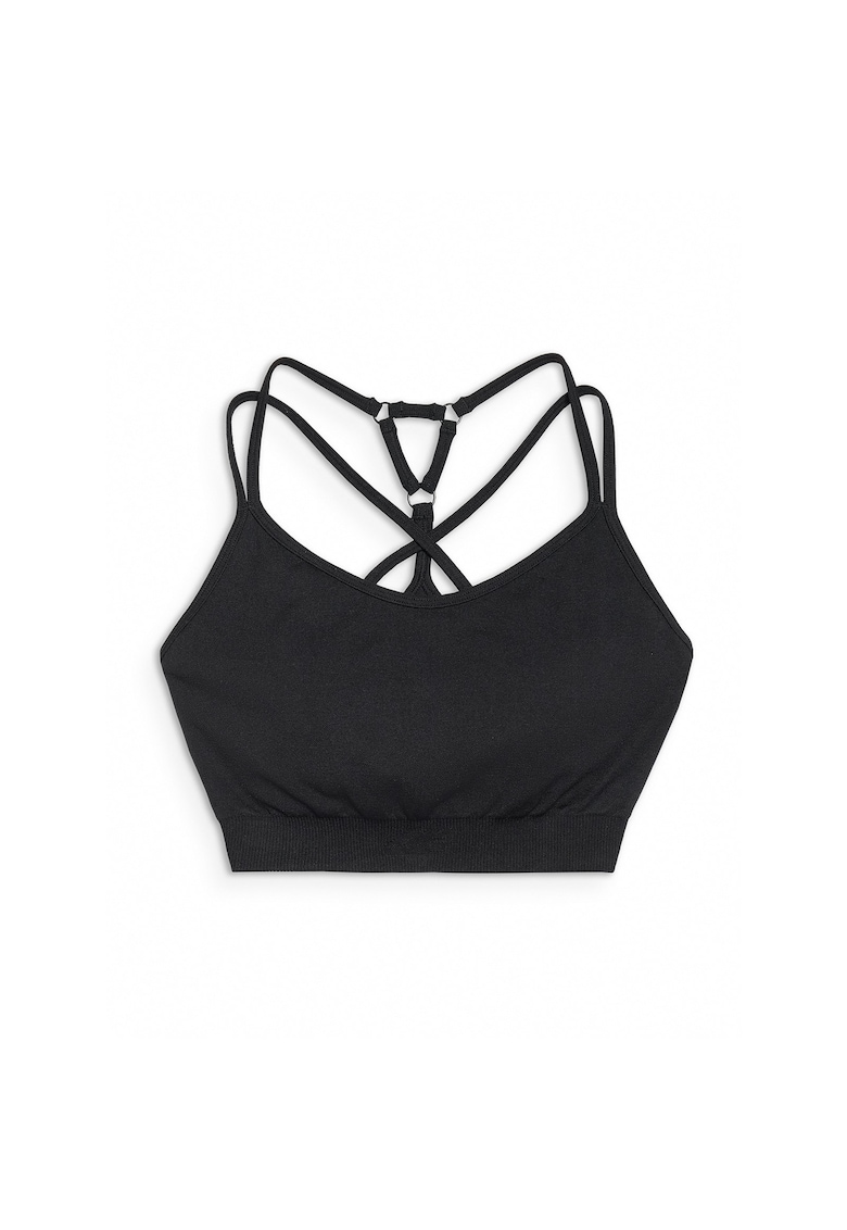 Bustiera Sportiva Femei - Negru - Multi Active - Confort - Suport Usor - Negru