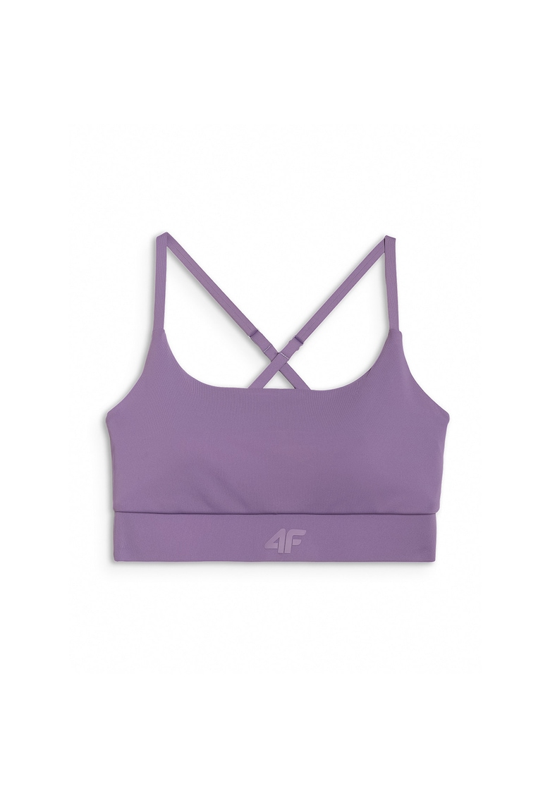 Bustiera Sport Croiala Slim - Uscare Rapida - Inchisdwqf - Mov inchis