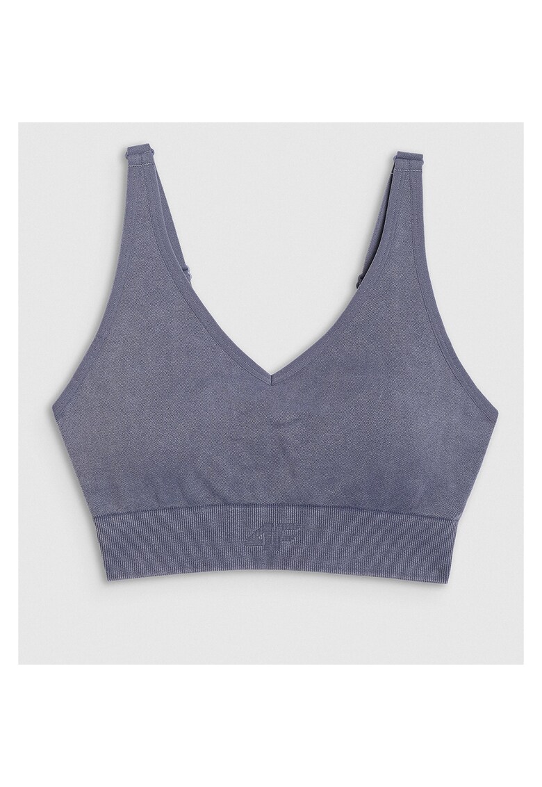 Bustiera Sport Yoga Femei - Sustinere Medie - Bretele Reglabile - Confort Sporit - Bleumarin - Bleumarin