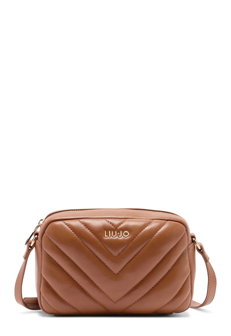 Geanta crossbody cu bareta ajustabila - Maro cognac