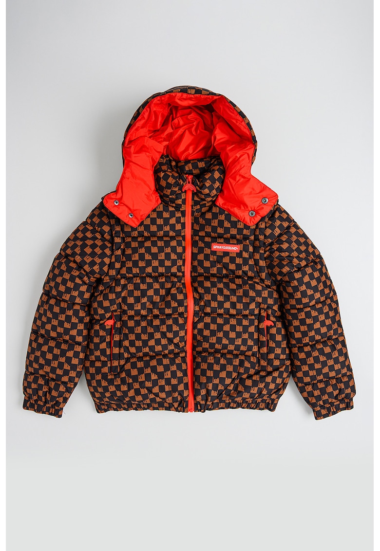 Geaca cu umplutura de puf si maneci detasabile Drip