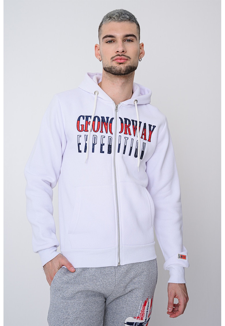 Hanorac cu logo brodat si fermoar Ghazen