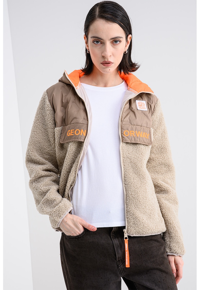 Jacheta cu logo si fermoar Techic