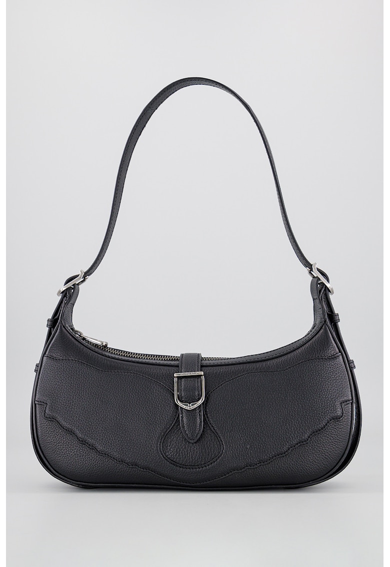 Geanta din piele cu bareta ajustabila de umar