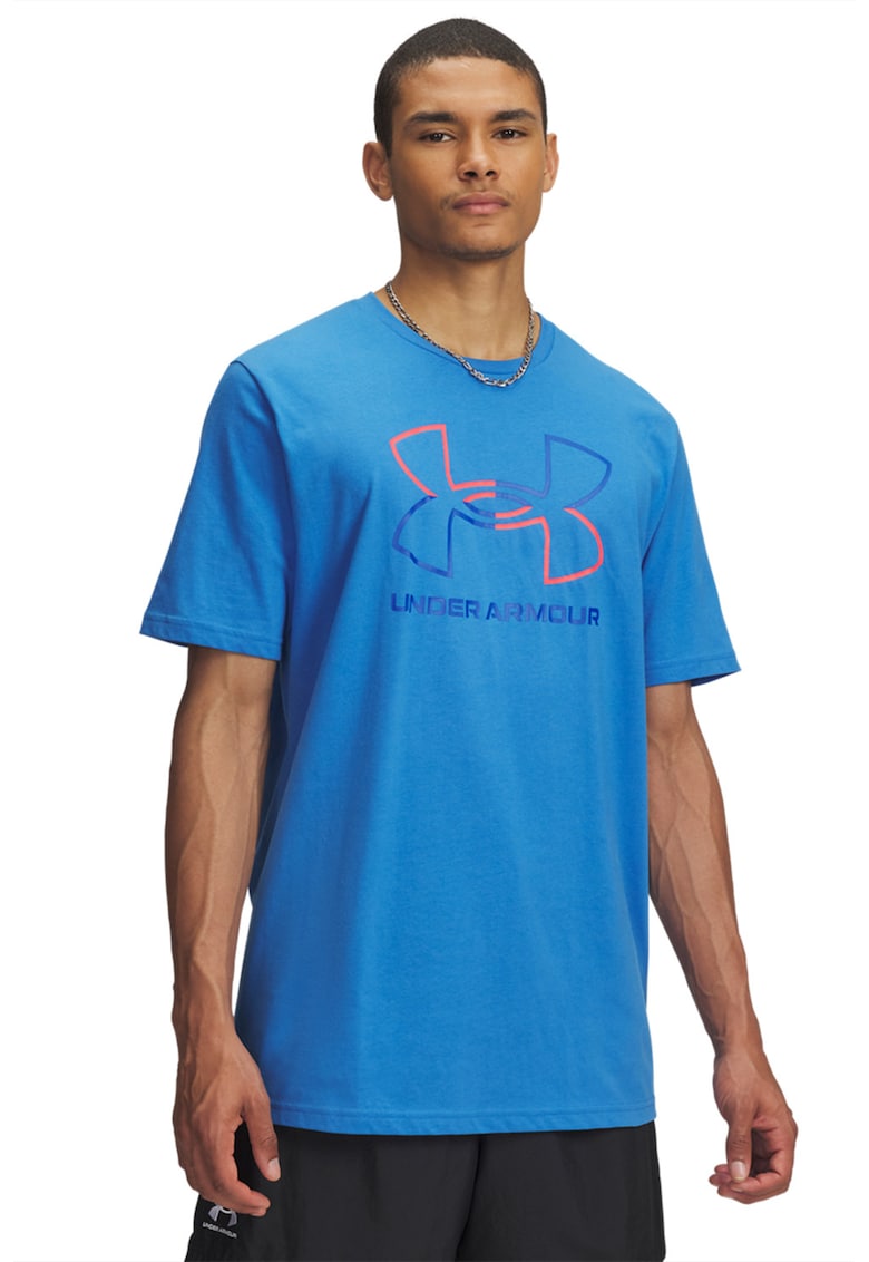 Tricou cu imprimeu logo Foundation - Albastru pastel