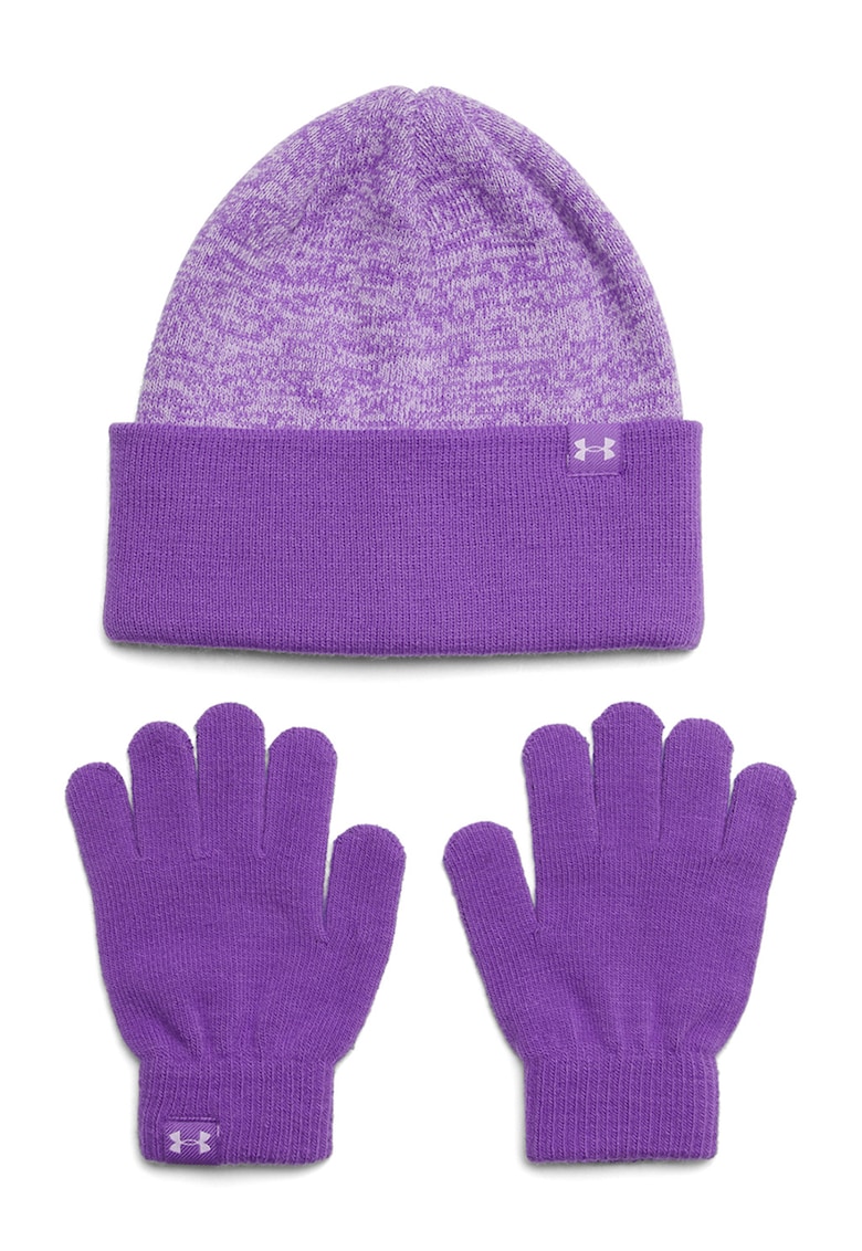 Set de manusi si caciula tricotata