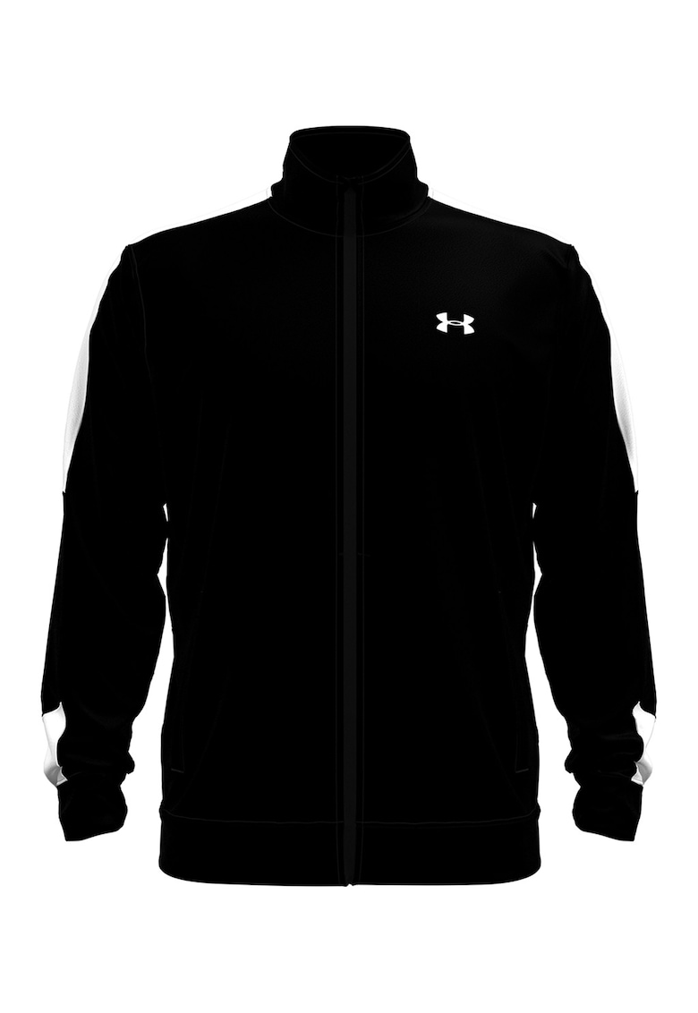 Pulover cu fermoar si logo