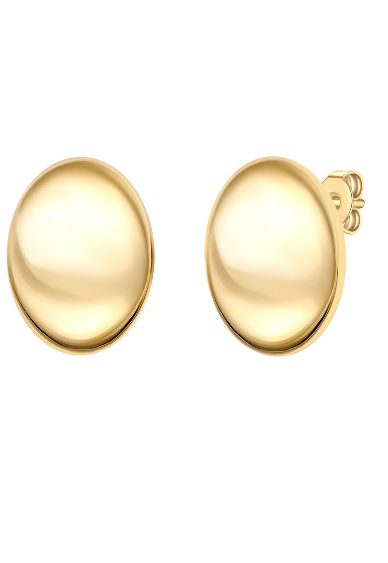 Cercei placati cu aur de 14K cu tija - Auriu