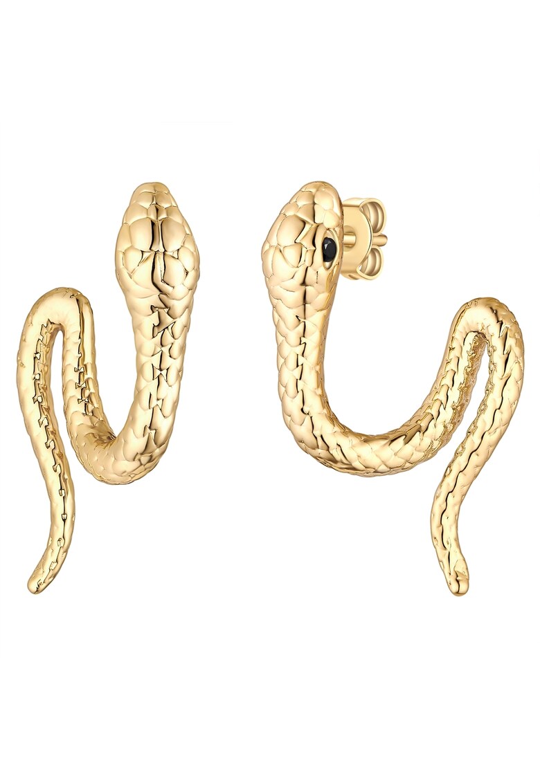 Cercei din alama cu zirconia - Auriu