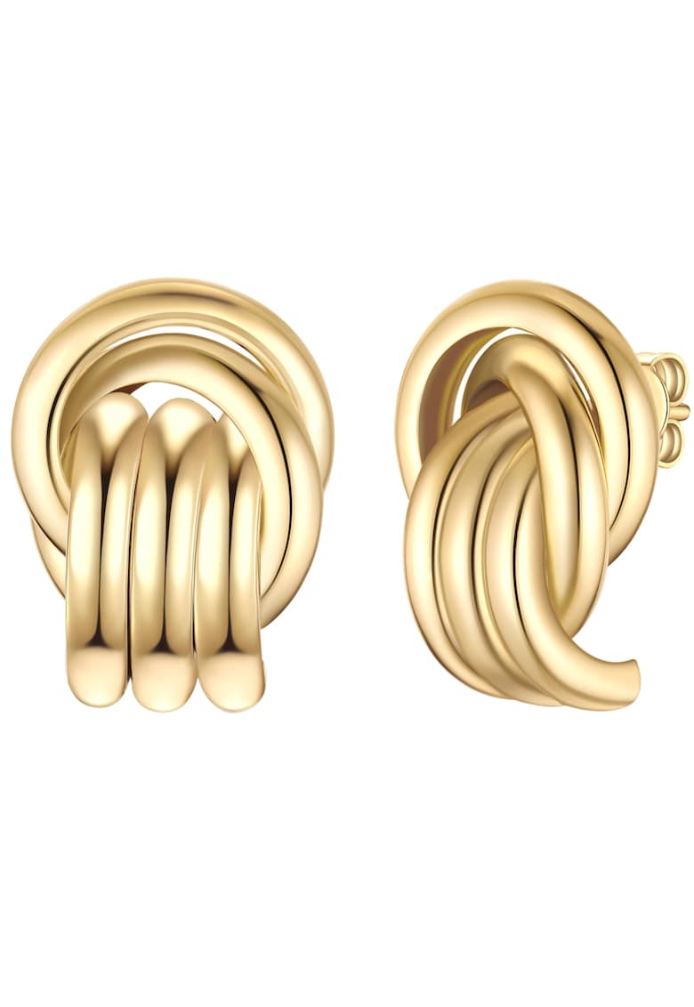 Cercei din alama placati cu aur de 14K