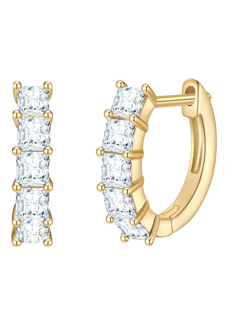 Cercei decorati cu zirconia