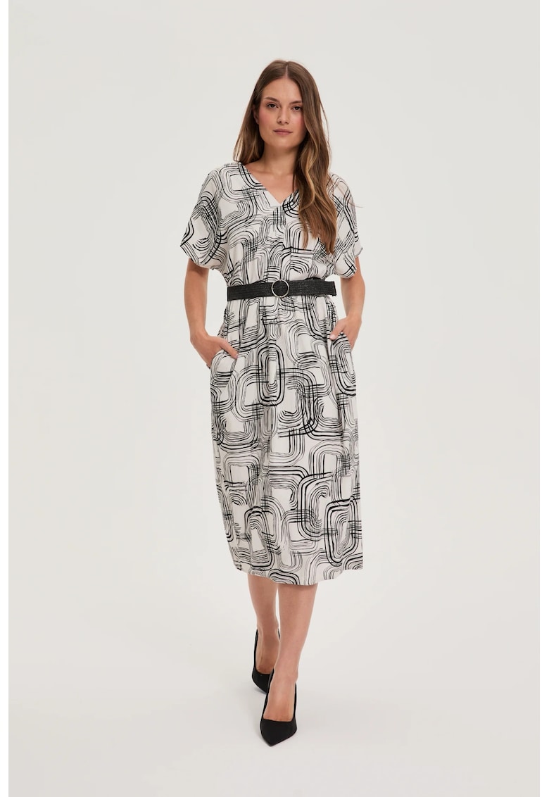 Rochie Alba din Vascoza si In - Alb