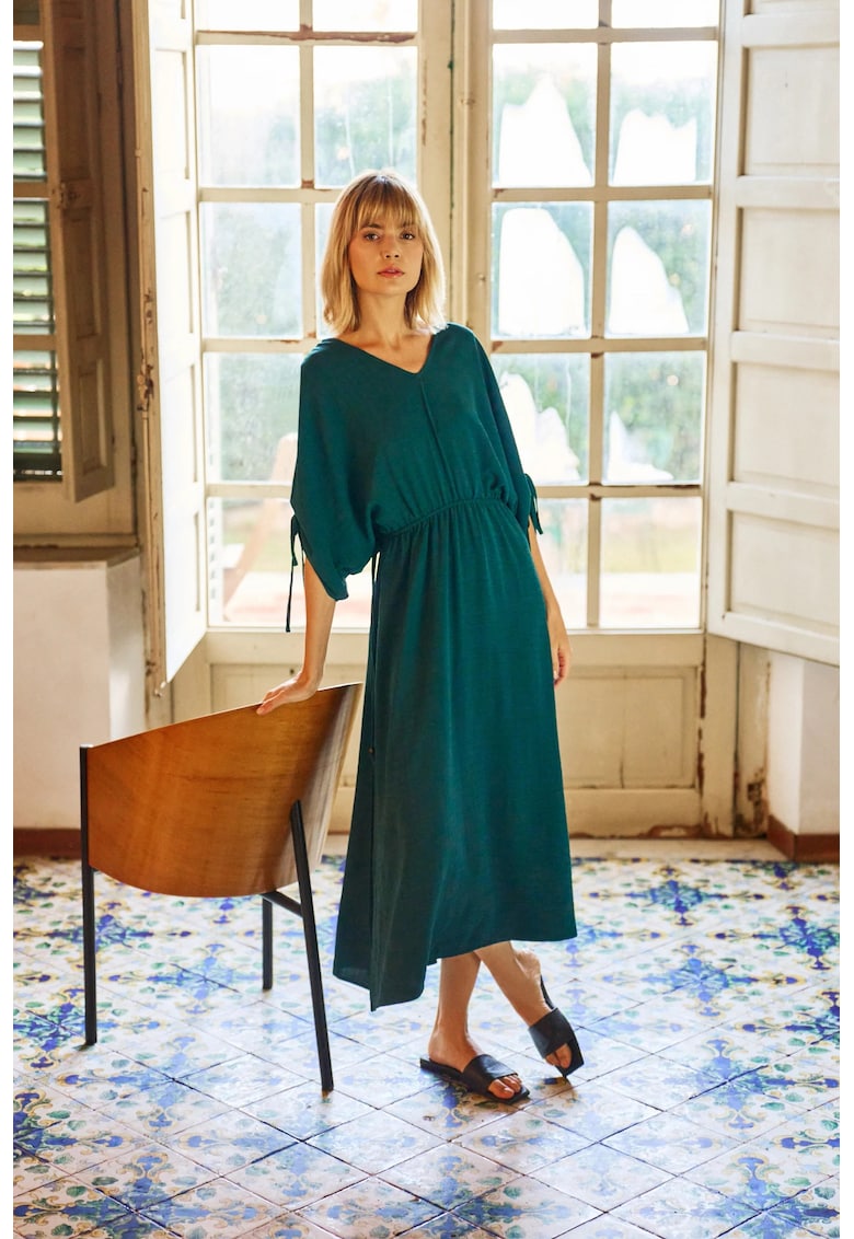 Rochie Midi Verde - Verde inchis