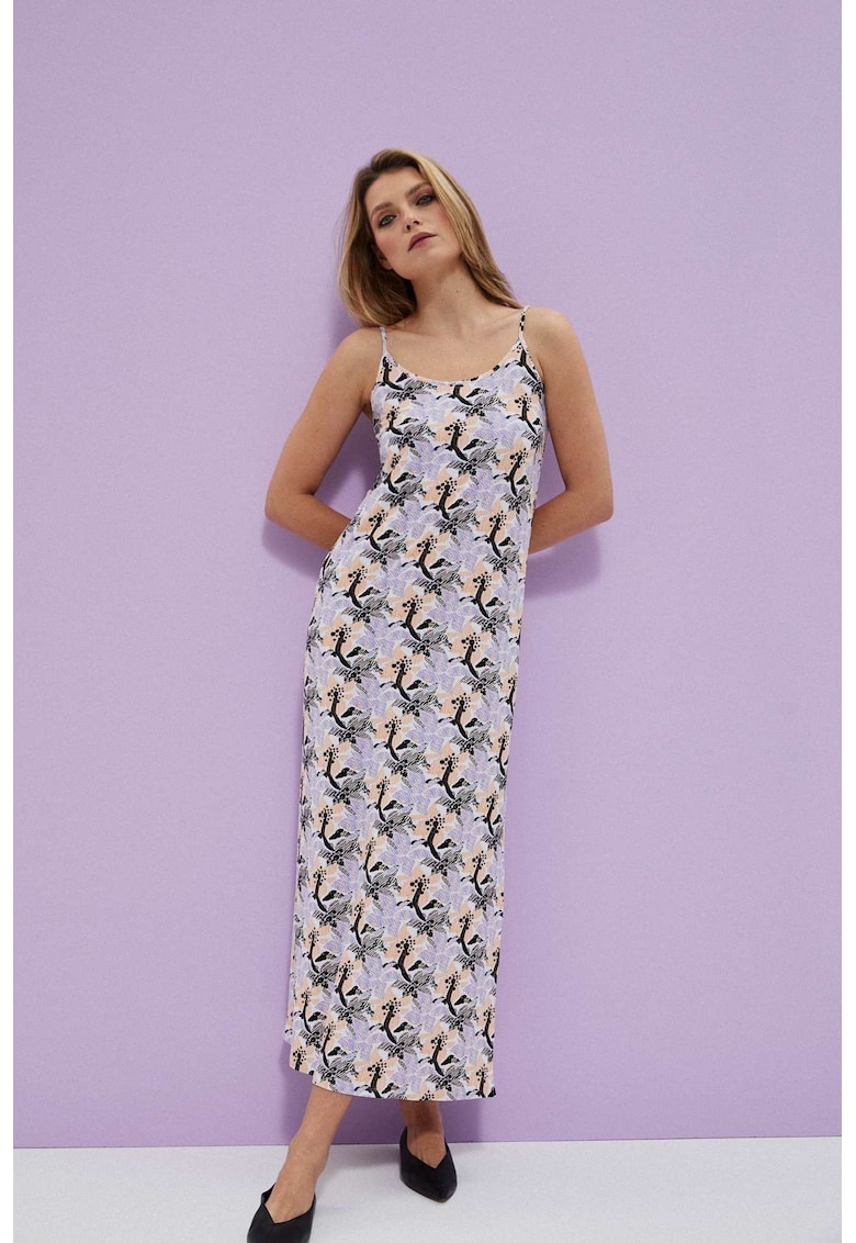 Rochie alba de vara cu bretele - Alb