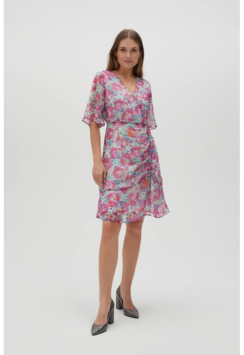 Rochie florala fucsia - Fucsia