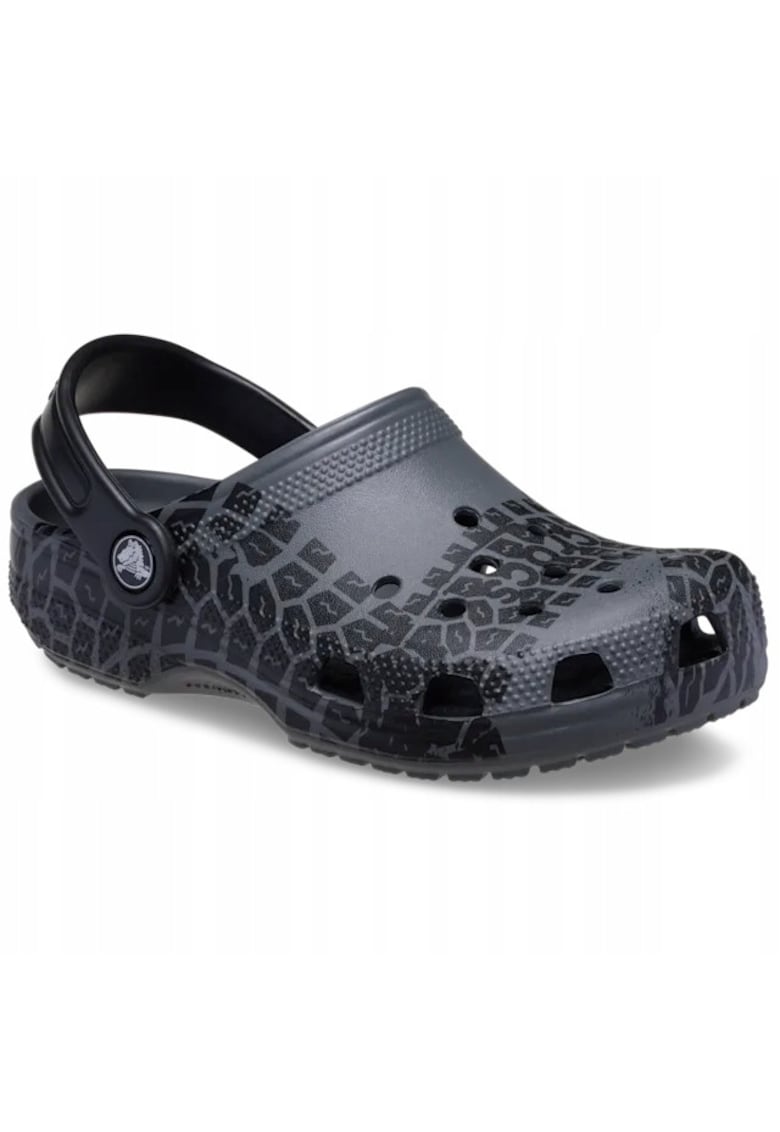 Saboti Copii Spuma Croslite - Classic Kids Tire Print 211261 Clog - Negru