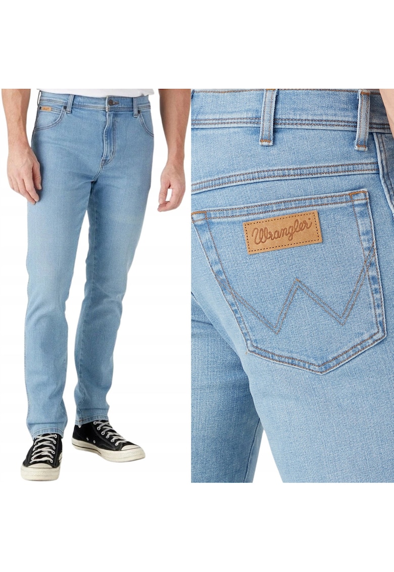 Pantaloni din denim Wrangler 822 - ajustati - albastru gambit - W40 L34