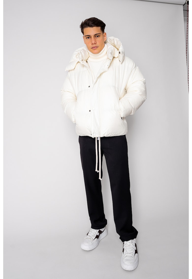 Geaca cu fermoar si capse Off White 18998