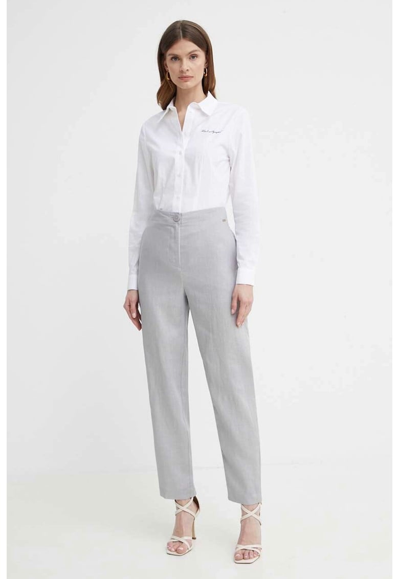 Camasa dama Oxford 24WW1607 - Alb - Alb