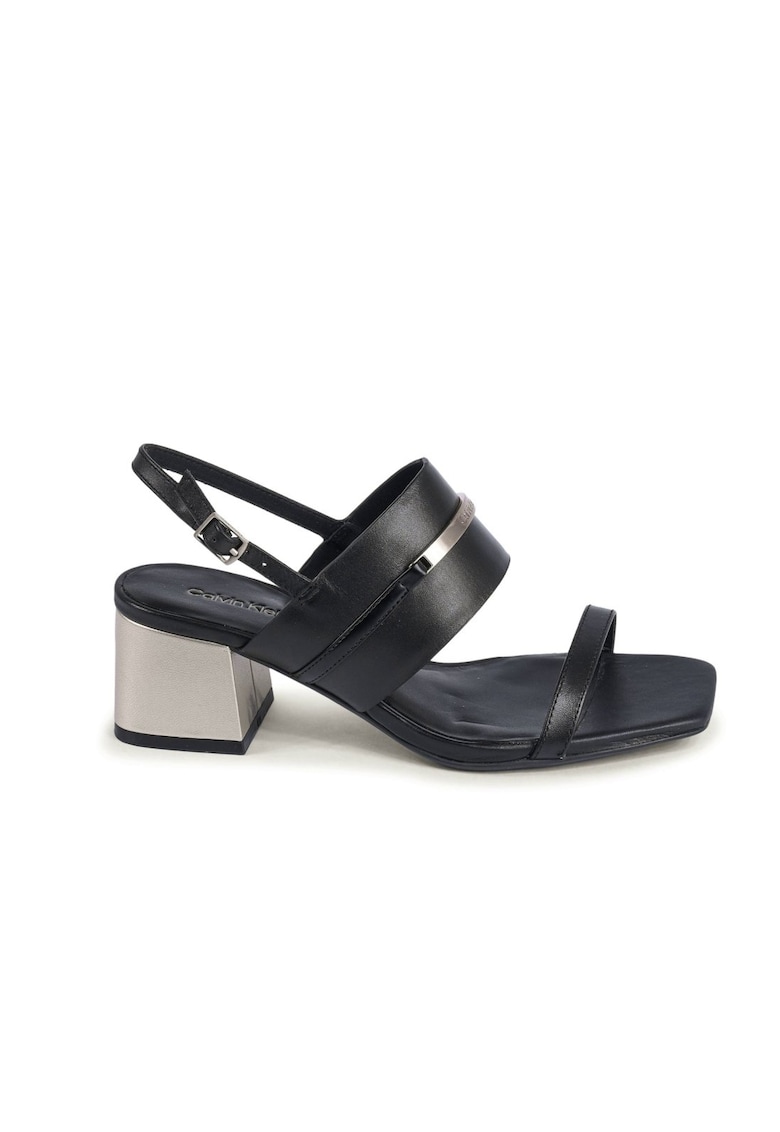 Sandale Heel Sandal 45 Met Bar Lth HW0HW02012 - Negru