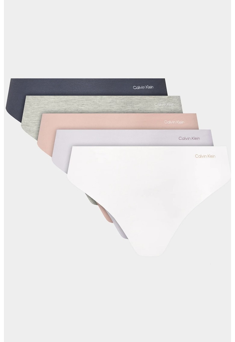 Set 5 perechi de chiloti tanga 000QD5224E Multicolor