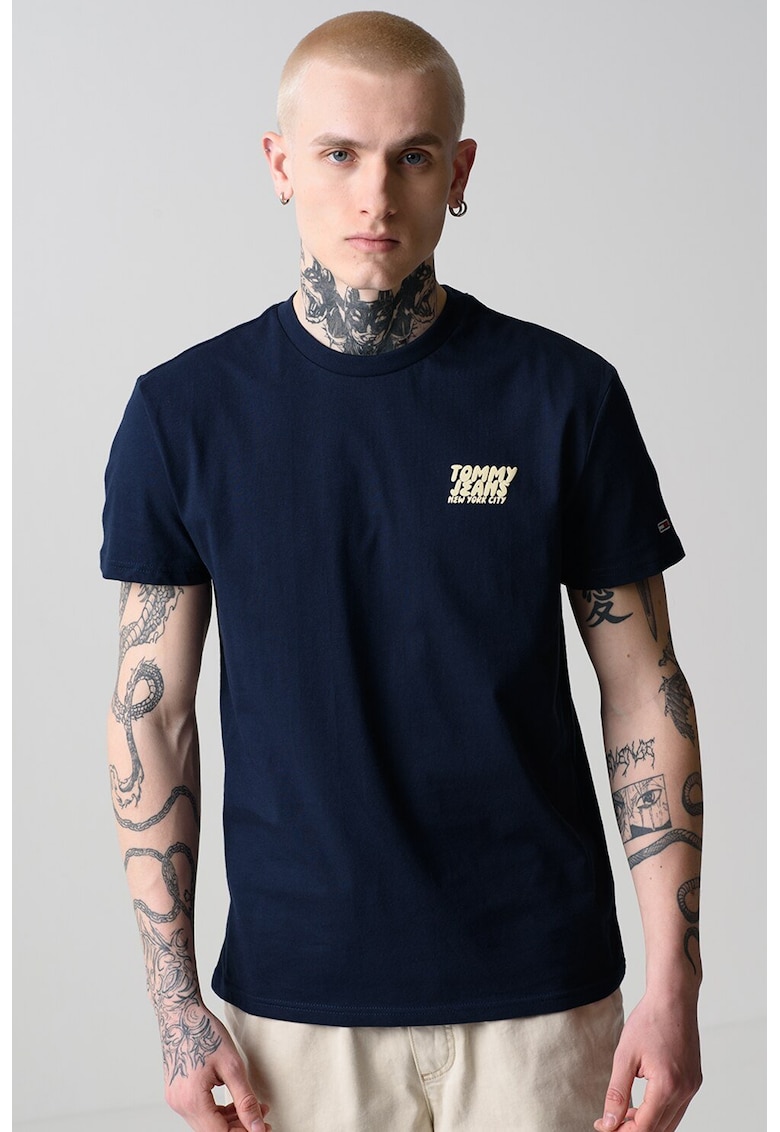 Tricou cu detaliu logo pe piept