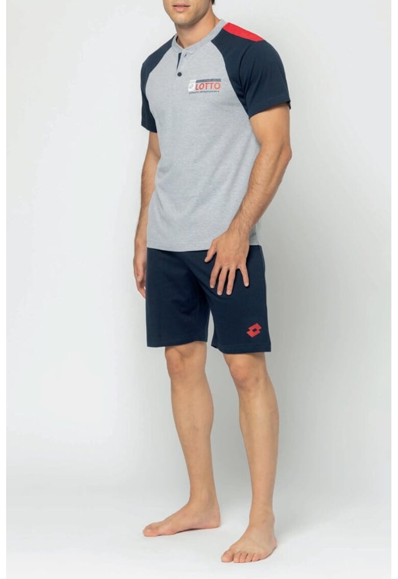 Pijama cu maneci raglan