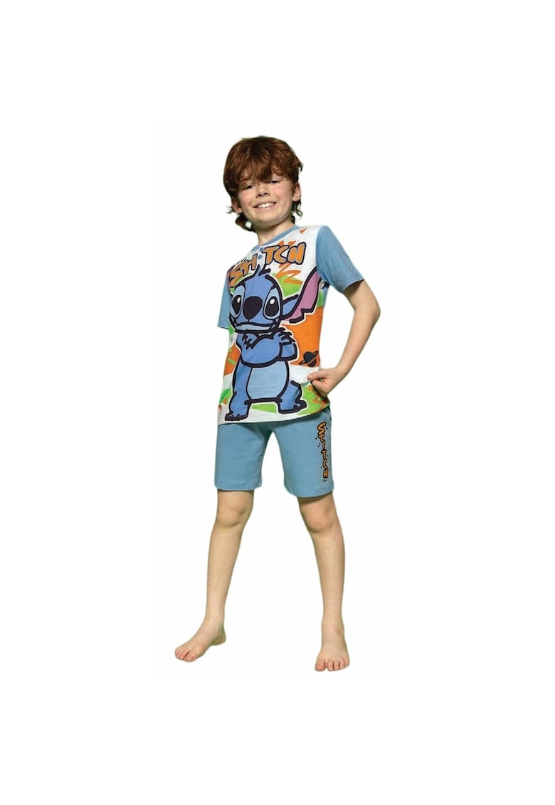 Pijama cu imprimeu cu Stitch