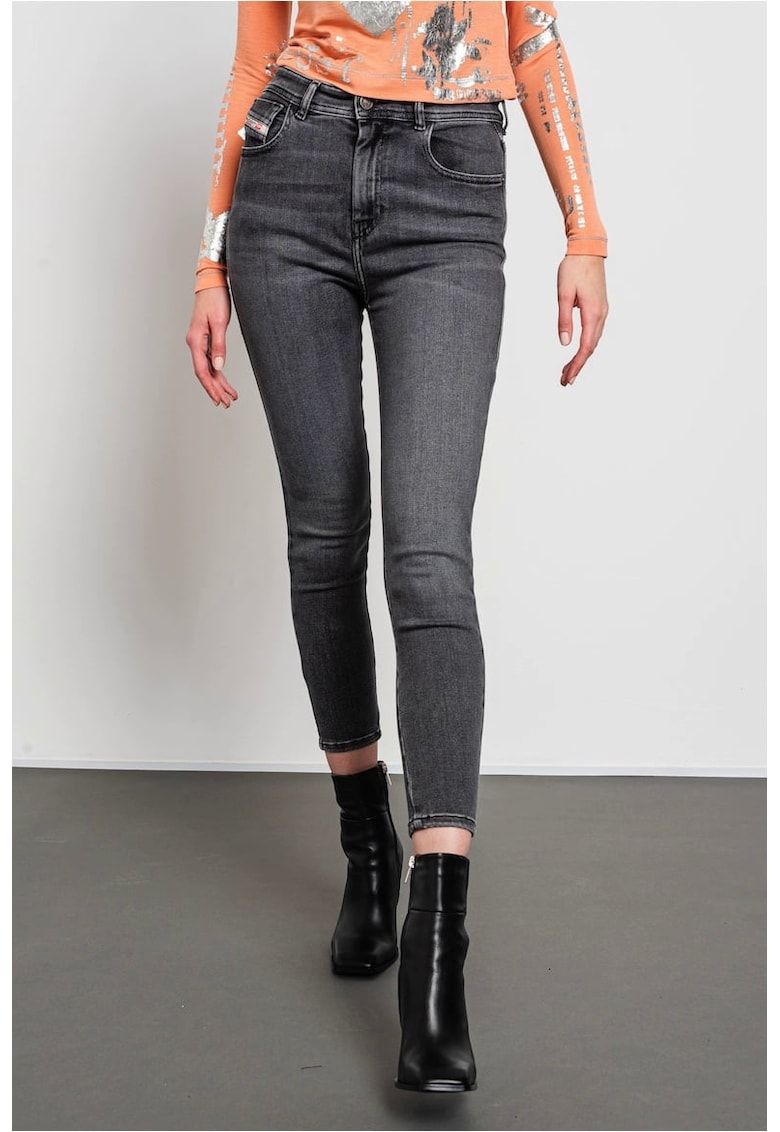 Blugi dama skinny cu talie inalta Slandy