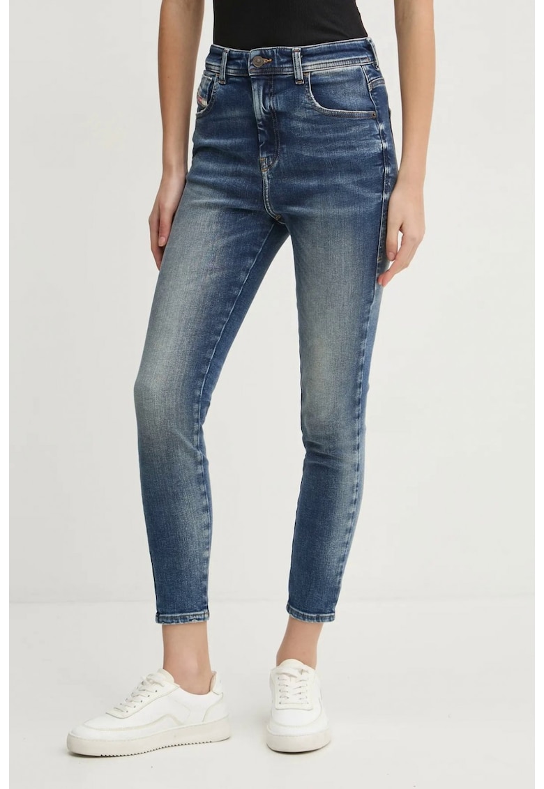 Blugi dama skinny cu talie inalta Slandy - Denim Blue