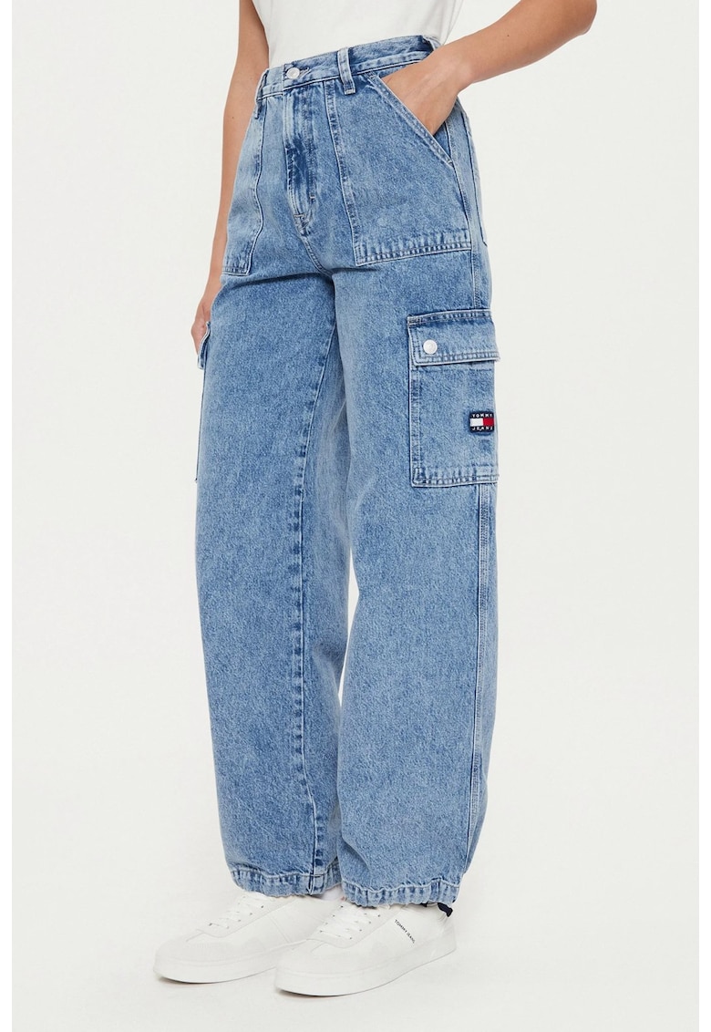 Blugi cargo cu croiala ampla Claire Wide Leg