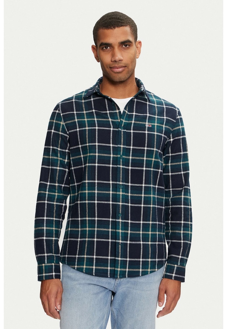 Camasa - Relaxed Flannel Check DM0DM19651 - Verde