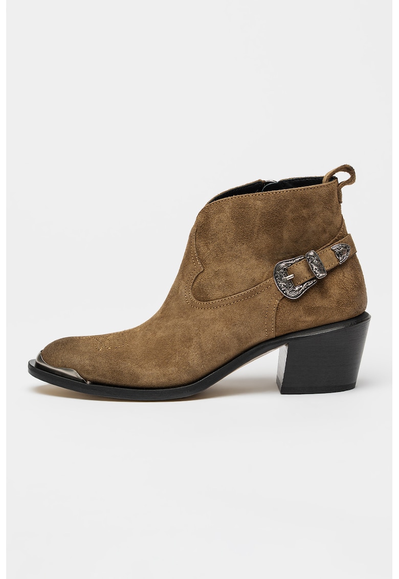 Botine cowboy din piele Patty