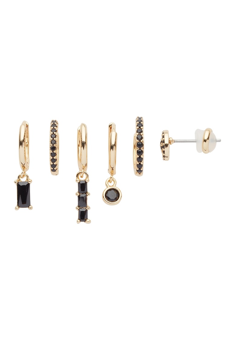 Set de cercei diferiti cu cristale - 3 perechi