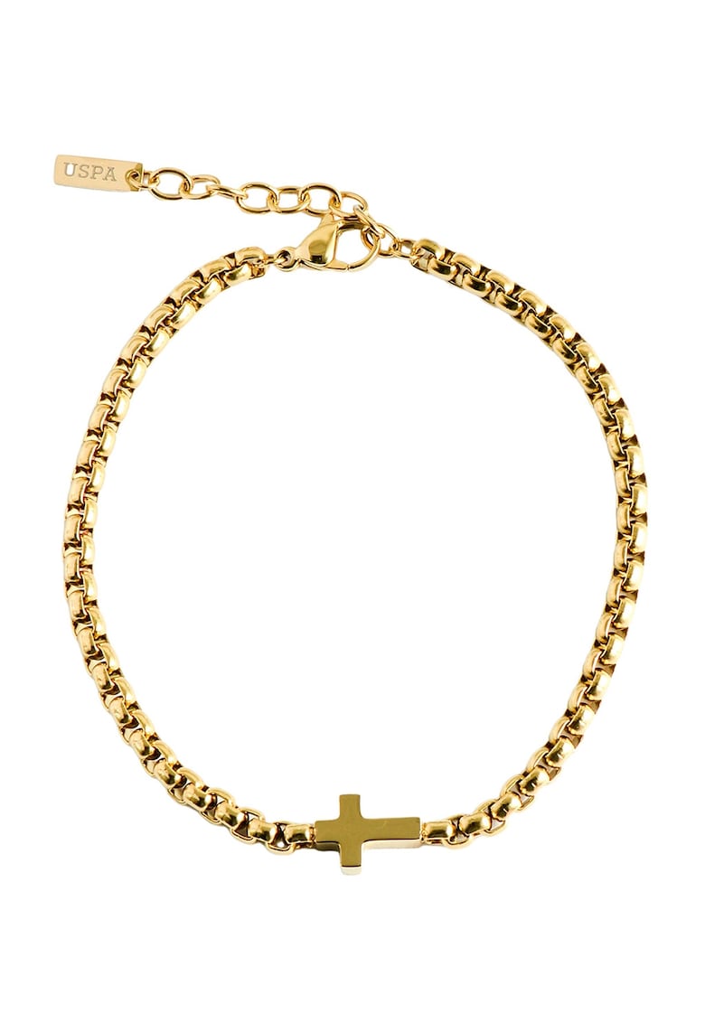 Bratara din otel inoxidabil cu talisman cruce