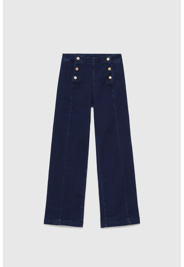 Jeans largi bleumarin -