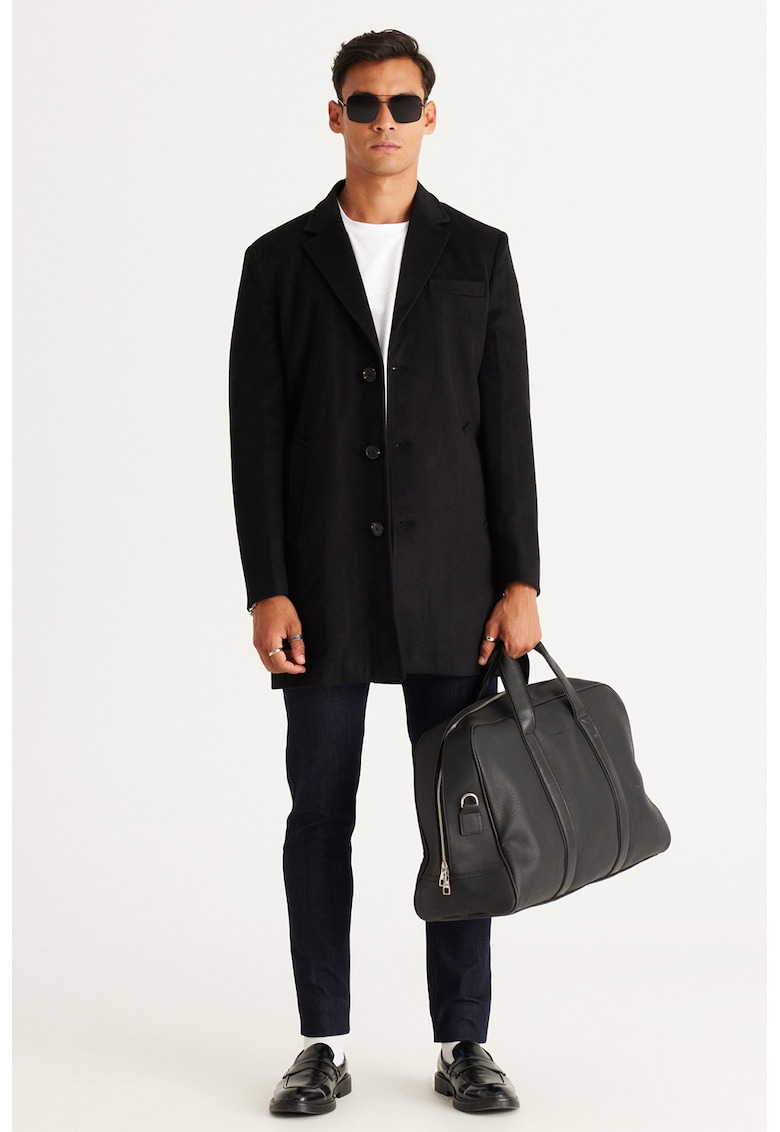 Palton scurt din amestec de lana