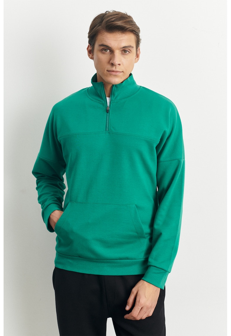 Bluza de trening cu buzunar kangaroo