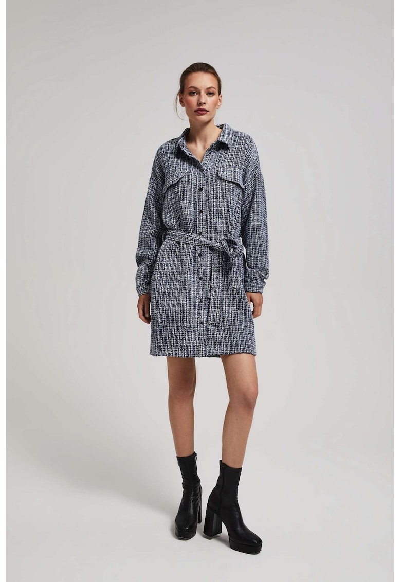 Rochie Tweed - BLUE